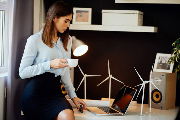 Person working at a desk during the day